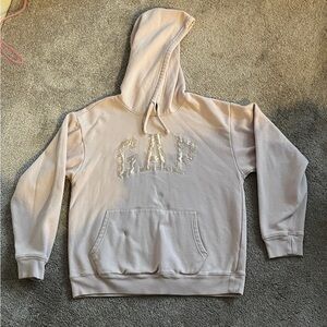 GAP Light Pink Fleece Lined Hoodie Womens Medium New